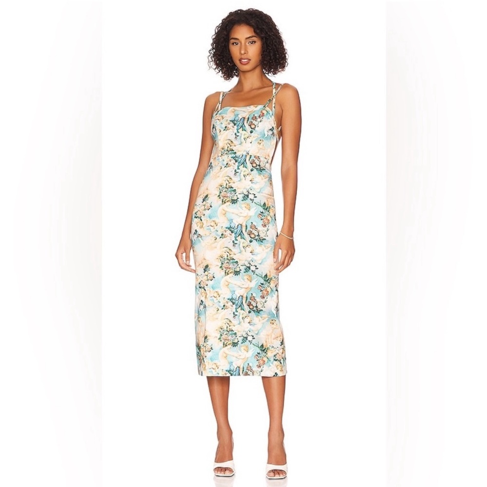 LPA Angelica Midi Dress in Cherub Multi